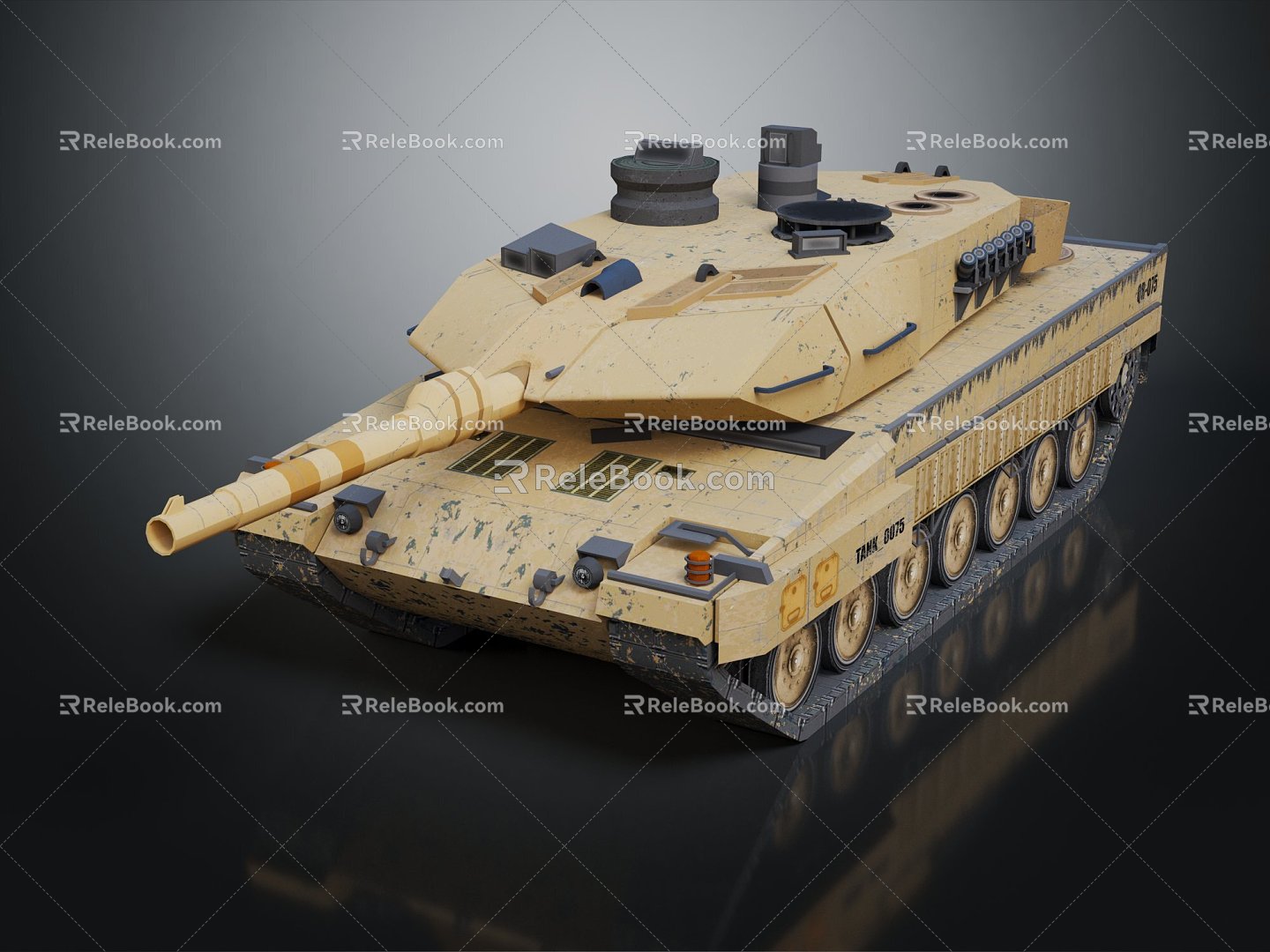 Modern tanks, military vehicles, military vehicles 3d model