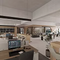 Modern Public Office Space With Open Layout Workstations Green Plants And Natural Light