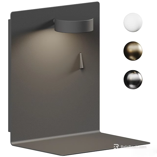 Modern Wall Sconce Lighting Fixture With Round Design Elements 3d model