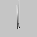 Dual Modern Lightsaber Weapons With Glowing Blades And Intricate Hilt Designs