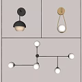 Modern Wall Lamps With Spherical Shades And Various Metal Design Styles