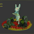 Mouse Wizard Mouse Warlock Cartoon Mouse Animation Mouse Animation Mouse Cartoon Character Cartoon Animal 3d model