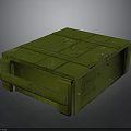 Weapon Storage Green Military Wooden Crate With Sturdy Construction And Secure Design