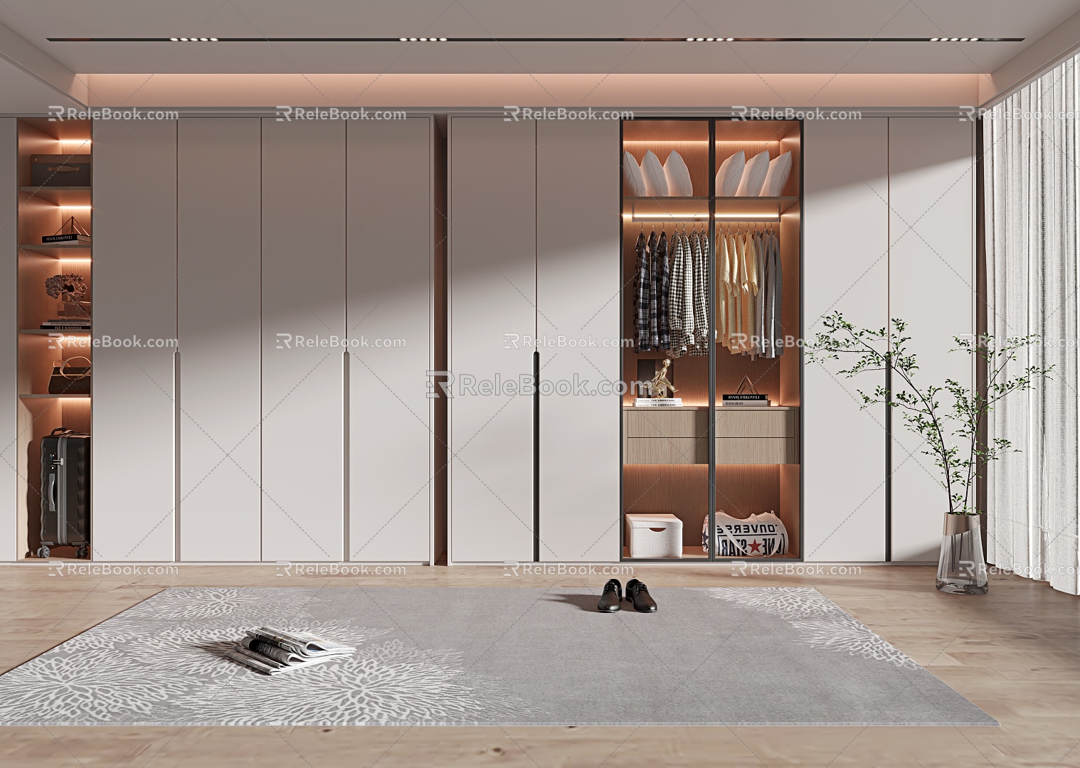 Modern wardrobe 3d model