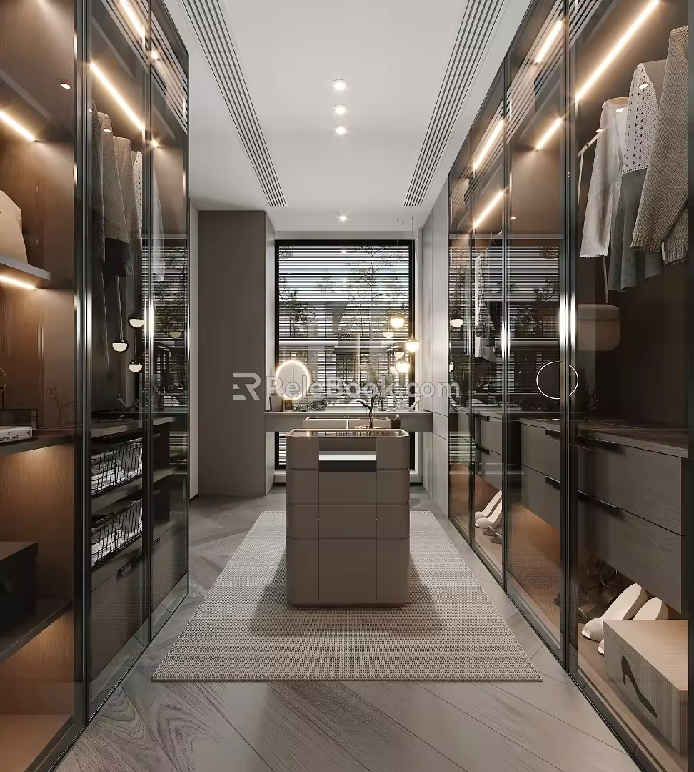 Modern Cloakroom 3d model