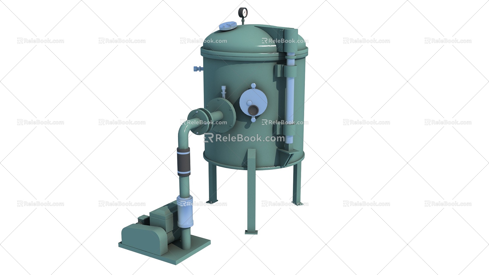 Industrial equipment melting furnace 3d model