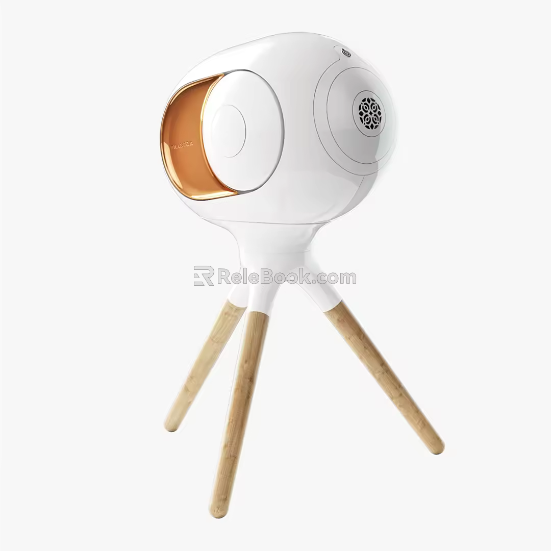 Modern Audio Metal Vertical Bluetooth Audio 3d model