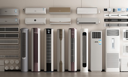 modern air conditioning 3d model