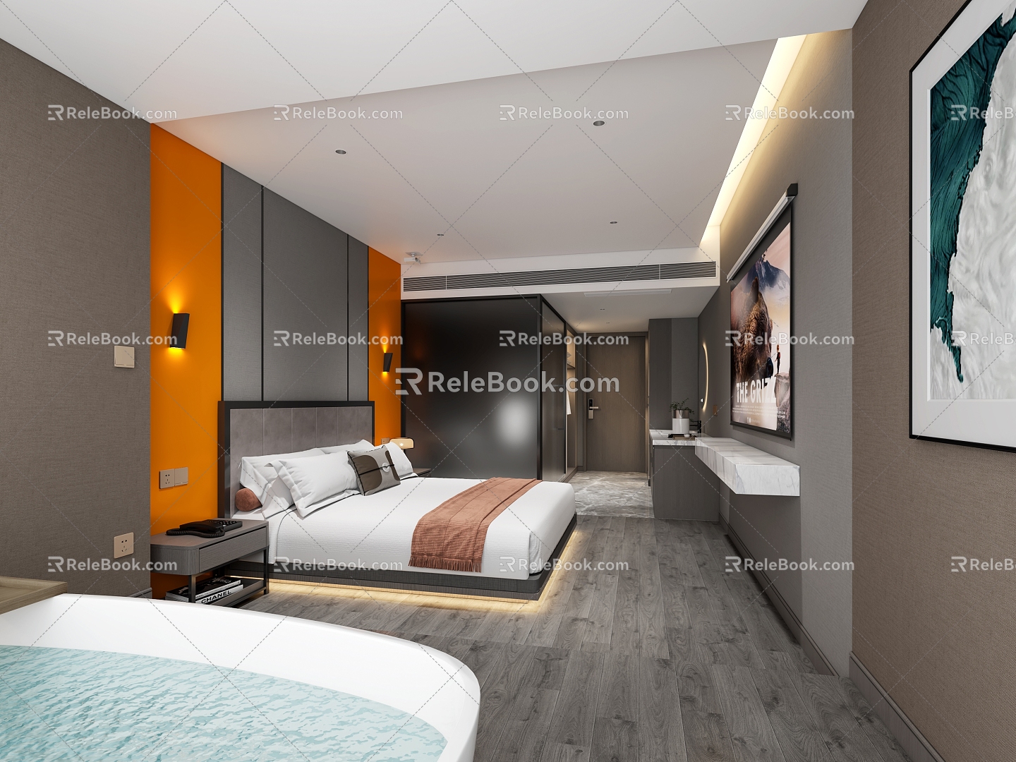 Single Room Single Room Hotel Single Room Hotel Room Single Room 3d model