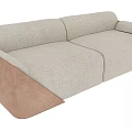 modern double sofa 3d model