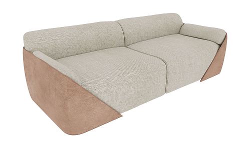 modern double sofa 3d model