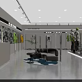 Bright Modern Clothing Store Featuring Window Mannequins And Well Arranged Interior Clothing Displays