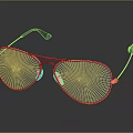 Ray Ban Sunglasses With Gold Frame Blue Lenses And Black Temples Reflective Surface
