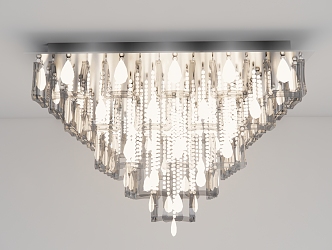 Modern Classical Chandelier Villa Chandelier Glass Chandelier Crystal Chandelier 3d model