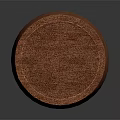 Natural Wooden Round Container With Smooth Surface And Wood Grain For Household Use