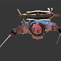 Modern Game Character Panda Warrior 3d model