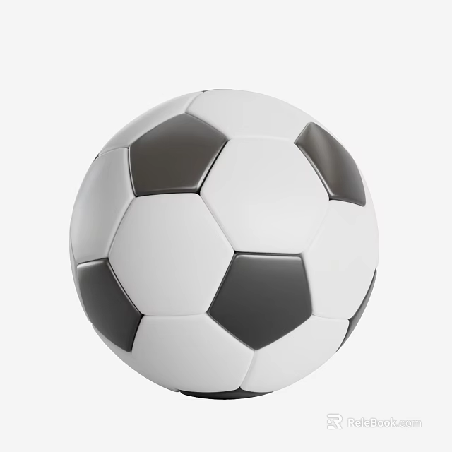 Traditional Black And White Soccer Ball Essential Sports Equipment For Training And Match 3d model 