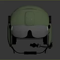 Green Protective Helmet With Visor And Adjustable Black Straps Stylish Design