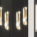 Modern Interior Wall Lamps With Sleek Metallic Design And Glowing Light