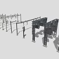 Heavy Duty Vehicle Chassis Frame With Metal Supports And Structural Design
