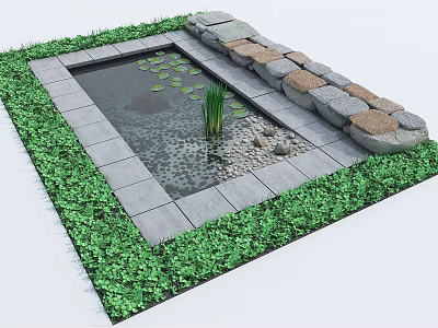 Modern pool 3d model
