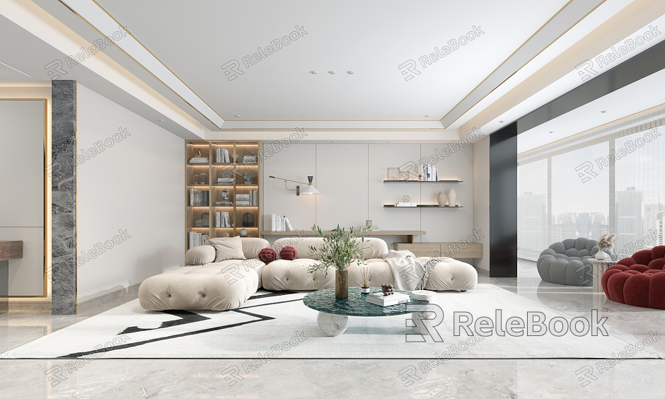 modern living room model