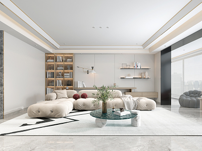 modern living room model