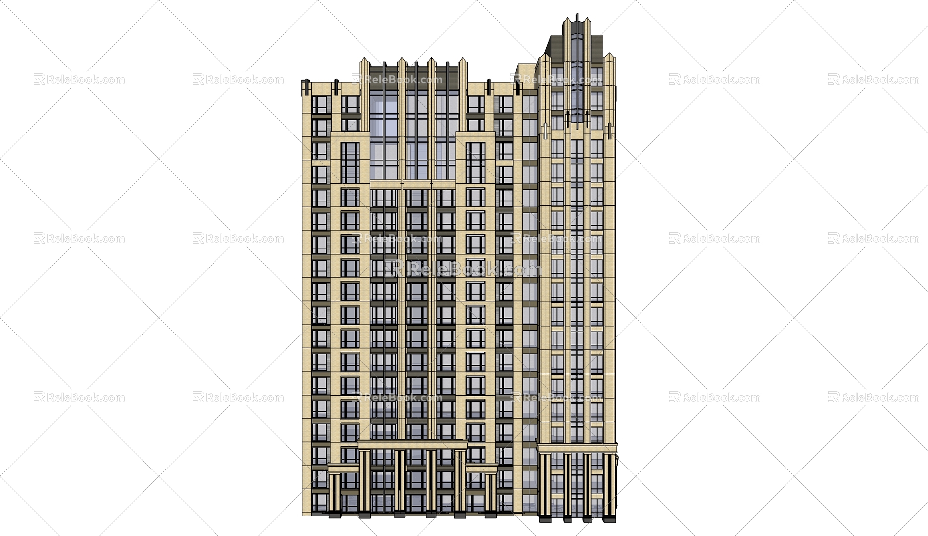 Residential Building 3d model