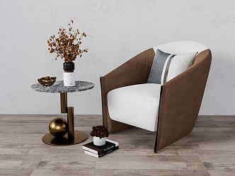 Modern Single Sofa Leisure Chair 3d model