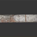 Architectural Wall Design Featuring Red Bricks Gray Concrete Peeling Texture And Industrial Vintage Style