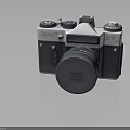 Retro Analog Film Camera Electronic Device With Classic Design And Lens Cap