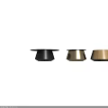 Elegant Modern Round Coffee Table With Black Marble Top And Gold Metal Base