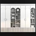 Wardrobe Shelf Bookshelf Book Angel Lamp 3d model