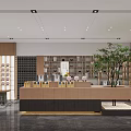 Traditional Chinese Tea Room Interior With Wooden Furniture And Decor