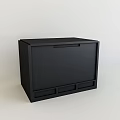 Black Modern Nightstand with Minimalist Design Single Drawer and Smooth Surface for Contemporary Bedroom Decor