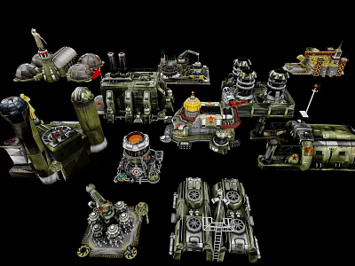 Mechanical Sci Fi Military Equipment Models Featuring Robot Characters And Creatures 3d model