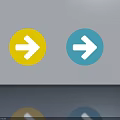 Swing Door Control Design With Yellow And Blue Arrows In Right Direction Buttons