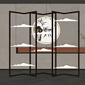 Screen partition 3d model