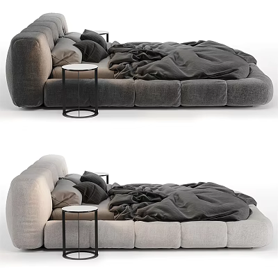 Modern Double Bed 3d model