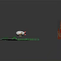 Car Racing Track Layout with Curved Roads Green Lawn and Lined Trees