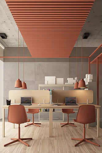 Modern Cement Style Light Luxury Office Stool 3d model