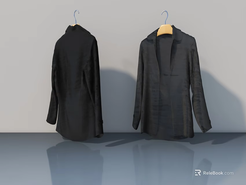 Elegant Modern Swing Door Design With Wooden Panel And Glass Insert 3d model