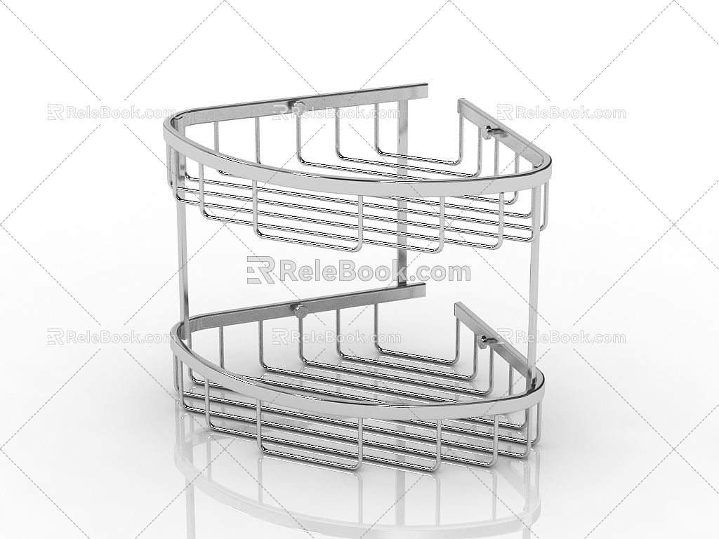 Modern corner basket 3d model