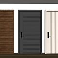 Modern Minimalist Entry Door Anti-theft Door Top Single Door Sub-mother Door Door Password Door 3d model