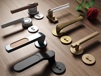 Modern door handle door handle 3d model