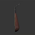 Traditional Wooden Lute With Ornate Carved Patterns And Decorative Edges
