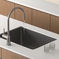 Modern dish washing basin sink 3d model