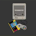 Modern game console home game console Nintendo game console vintage game console 3d model