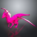 High Quality Commercial 3D Printer Producing Pink Dragon 3D Model Design