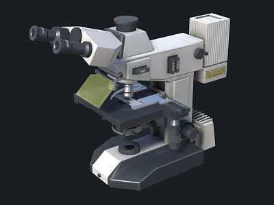 High Quality Medical Equipment Binocular Laboratory Microscope for Clinical and Research Use 3d model